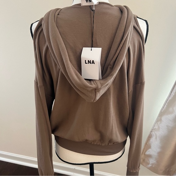 LNA Cold Shoulder Taupe / Brown Hoodie with Front Pocket
LNA NWT Size XS - Picture 6 of 6